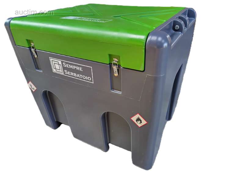 Zbiornik paliwa 400 litrów, IBC, kompletny z 12 V...