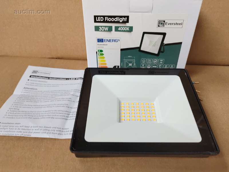 24x Eversteel LED floodlight 30 watts, LED Wide...