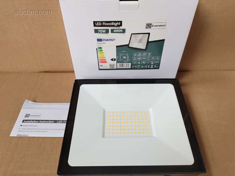 12x Eversteel LED floodlight 70 watts, LED Wide...