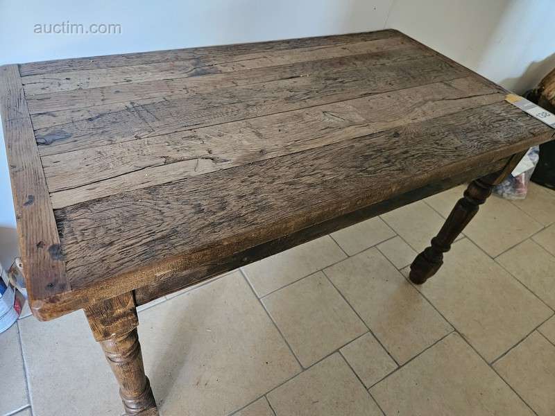 table de ferme en bois antique