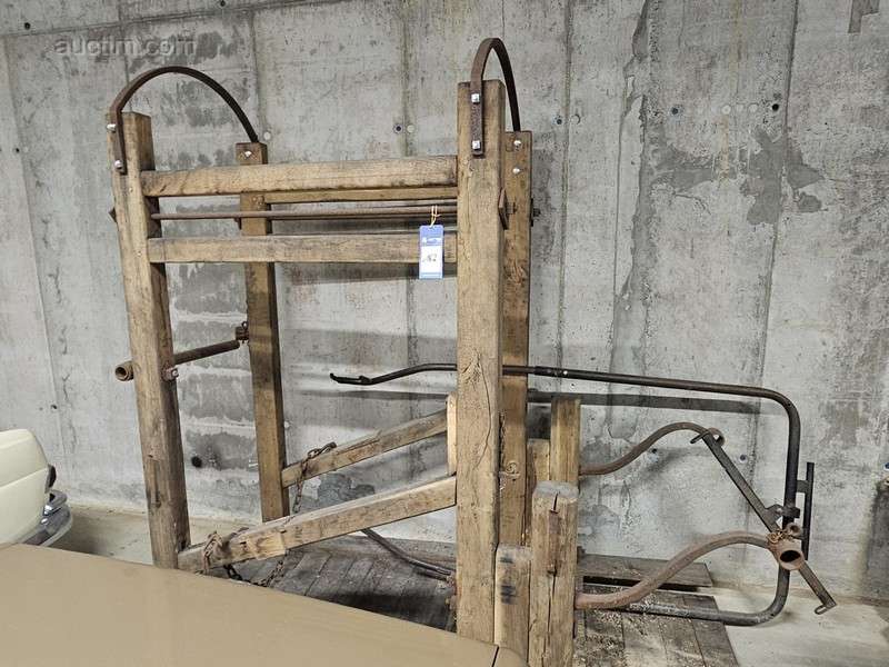 antiguo establo de herraduras de madera