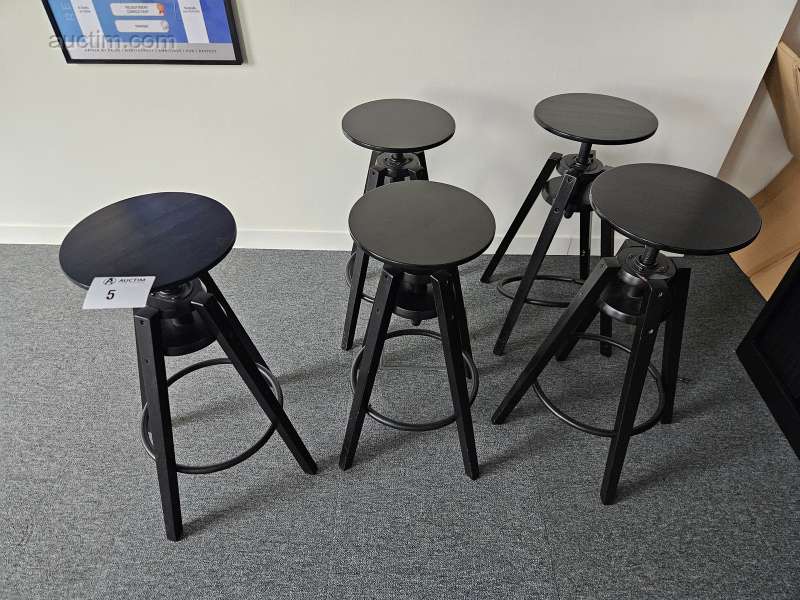 Nastavitelné dřevěné stoličky IKEA Dalfred (9x)