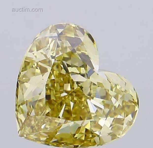 5,74ct Hart Fancy Intense Geel VS1