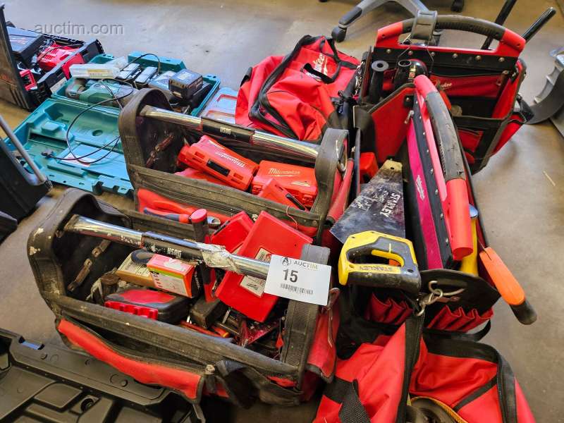 różne walizki/torby robocze (6x) MILWAUKEE