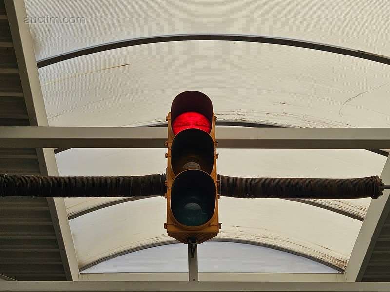 Vintage traffic light