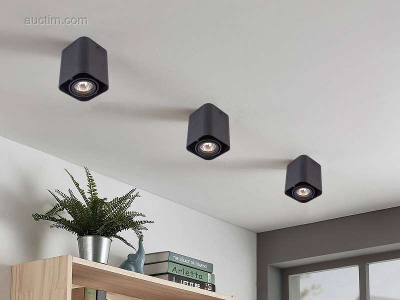 (20x) GU10 Ytmonterad spotlight Armatur rektangulär sand...