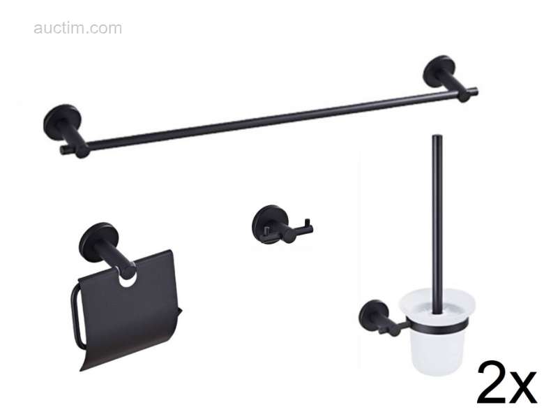 2x Akosi Toilet accessoire set 4delig Mat...