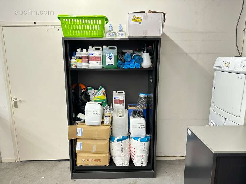 Cupboard with contents