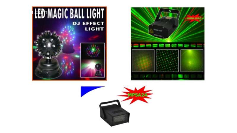 1x set di luci da discoteca