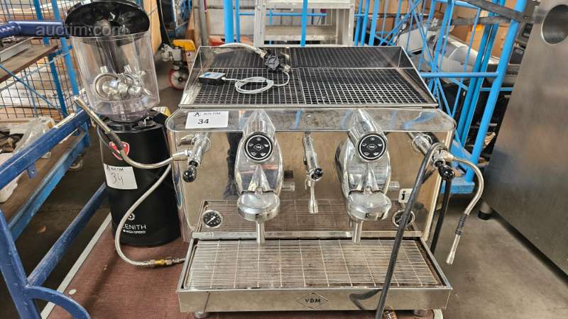 Machine à café professionnelle en acier inoxydable VBM Lollo 2GR