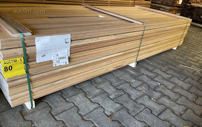 Ca. 222x Guyana Teak hardhouten planken,...