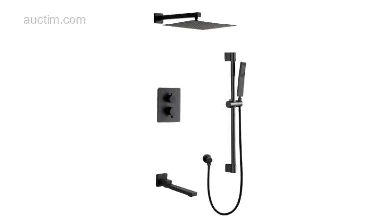 1x Regnbruser - Indbygget - Blandingsbatteri - Mat...