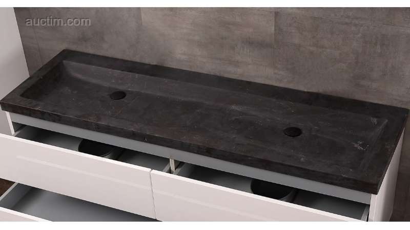 1x Lavabo - Pietra naturale - 160cm - senza...