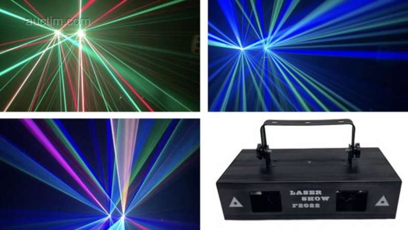 1x   RGB dubbele kleuren laser