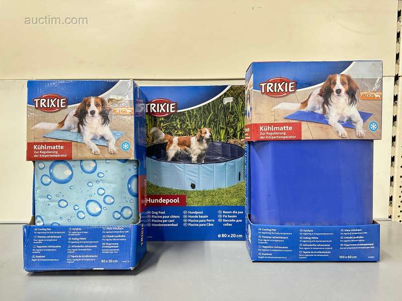 Trixie vasca da bagno per cani e 2 tappetini refrigeranti, prezzo scontato € 69,-...