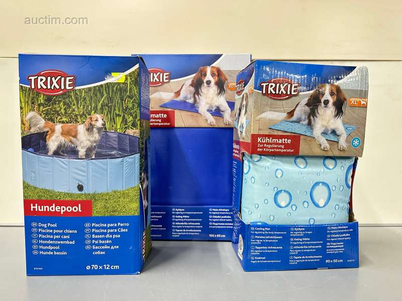 Trixie hundebadekar og 2 kølemåtter, wvp € 69,-...