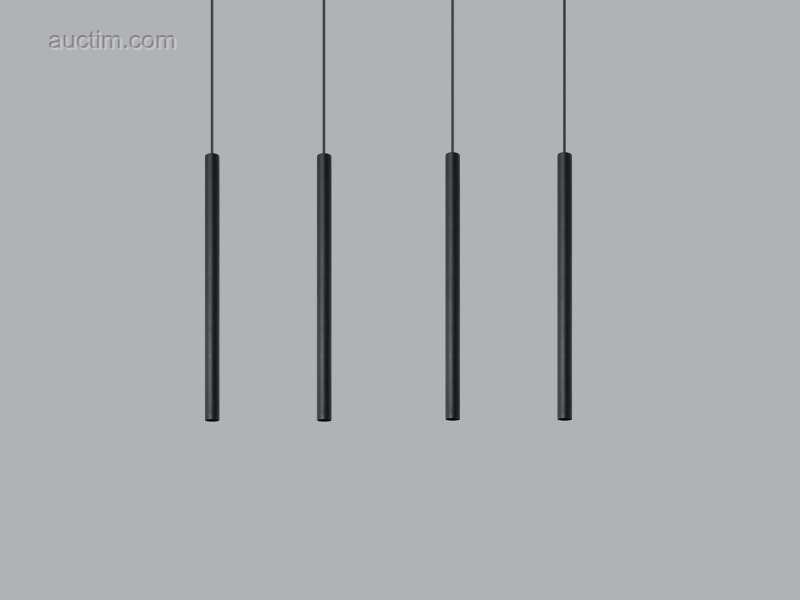 Solo Tube Slim design hanglamp zwart 6 x