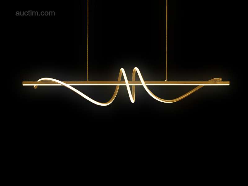 Flow LED -designvalaisin, kulta, 1 kpl