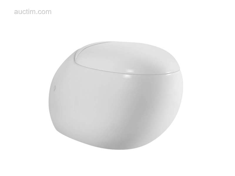 1x   Toilet - Wit - Ei - Hangend - Keramiek -...