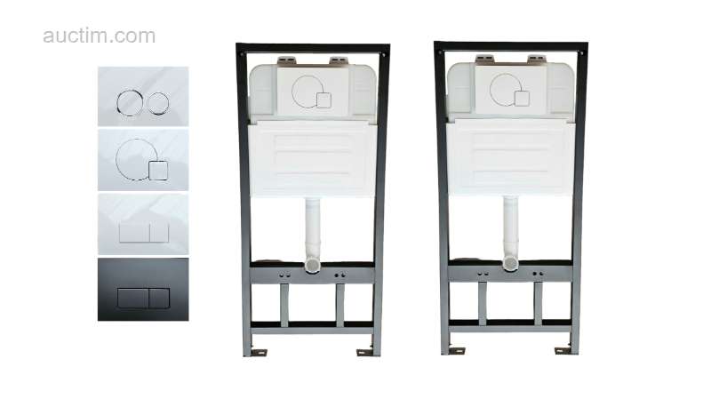 1x Toilet indbygningscisterner - Vandbesparende -...