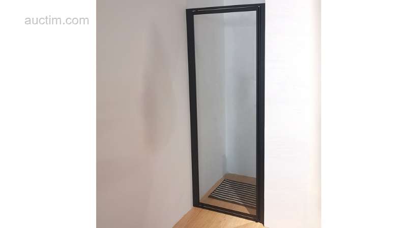 1x   Douchedeur - 94-100x190cm - Mat Zwart - CE...