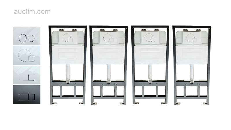 1x Toilet indbygningscisterner - Vandbesparende -...