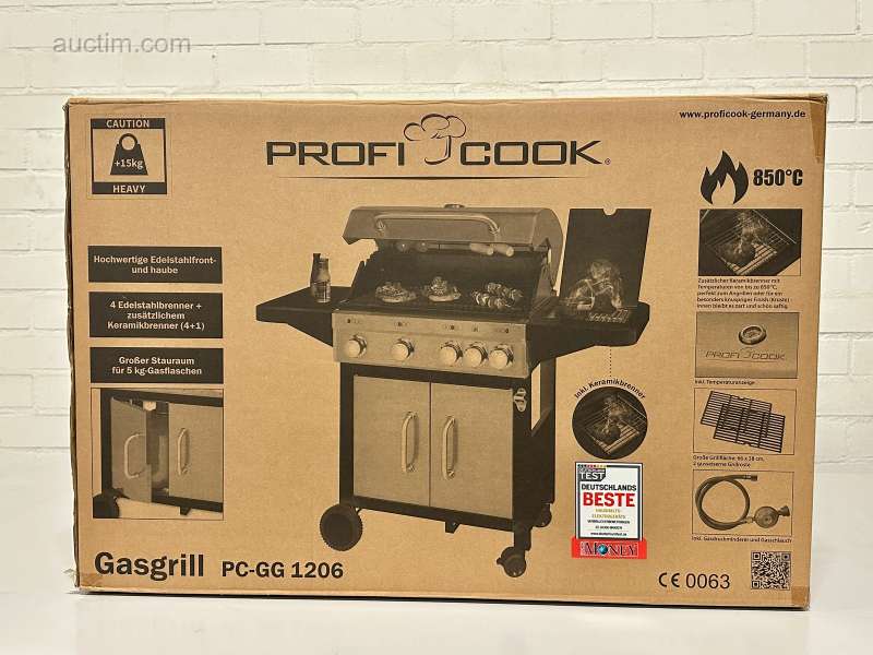 Proficook Edelstahl-Gasgrill PC-GG 1206