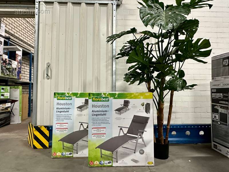 2x Florabest Aluminiumliege Houston