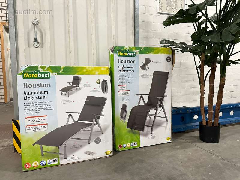 2x Florabest liggestol Houston