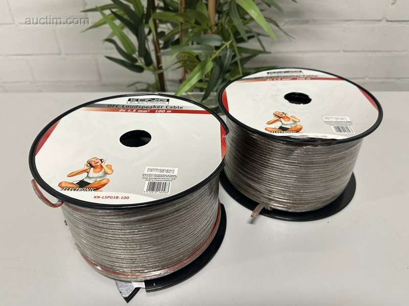 2 cables de altavoz Konig de 100 metros