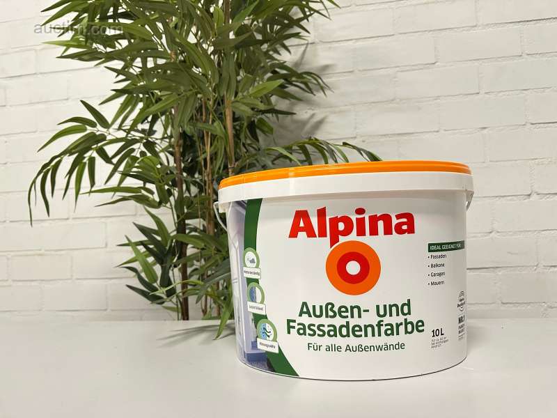 8x Vopsea de perete Alpina pentru exterior 10 litri