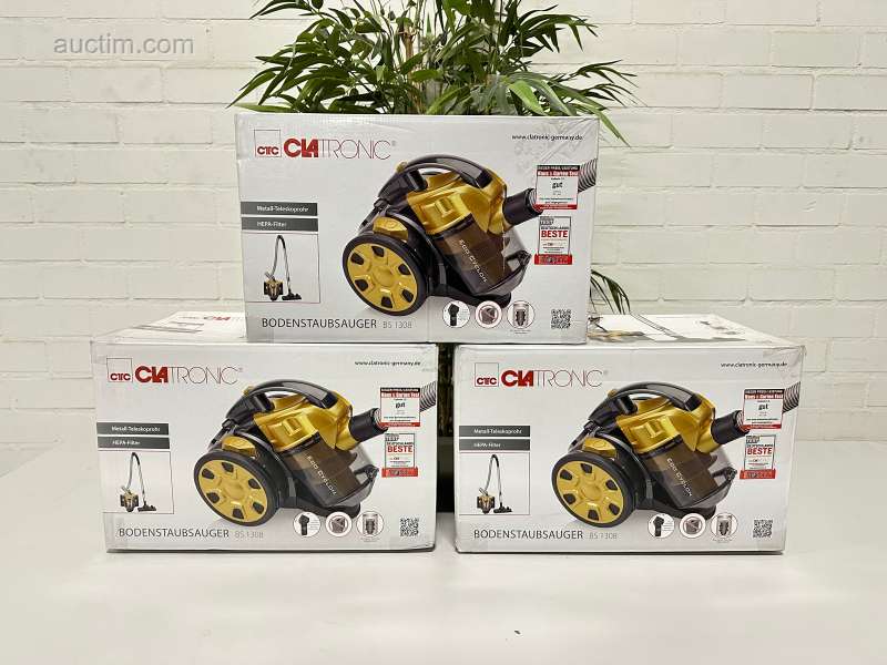 3x odkurzacz Clatronic BS 1308
