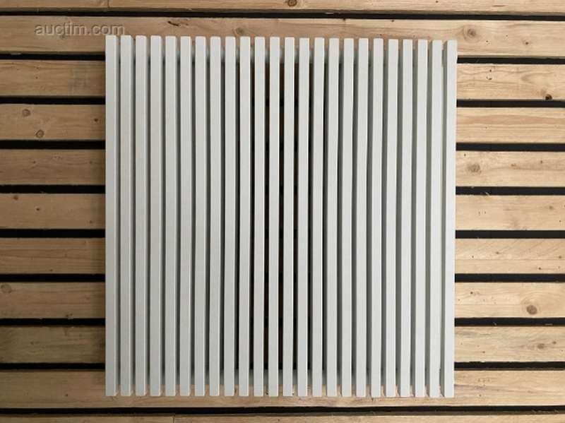 1 x H900xW900 Horisontell designradiator Matt vit...