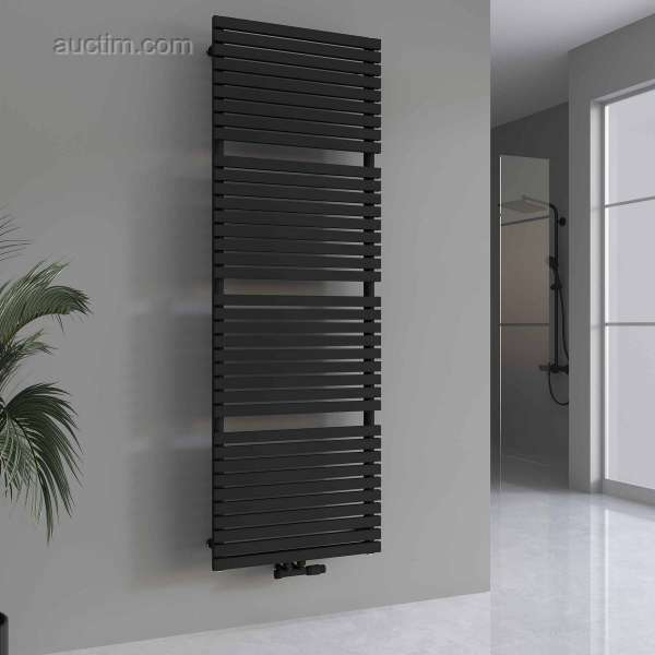 2 x H1800xW600 Mattsvart handduksradiator Verezzo...