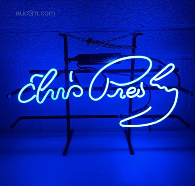1x Glass Neon - Elvis Presley