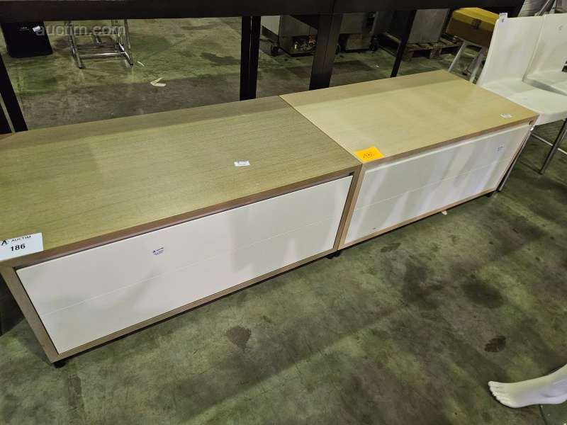 low chests of drawers (2x)