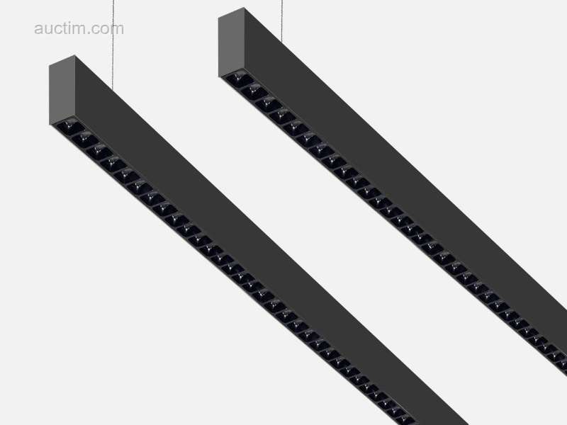 Suspension design LED B52 noire 2 x