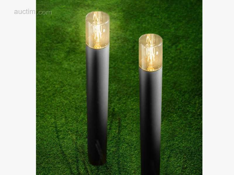 6 x GT Lumen 50 Außenleuchte dimmbar schwarz 6 x