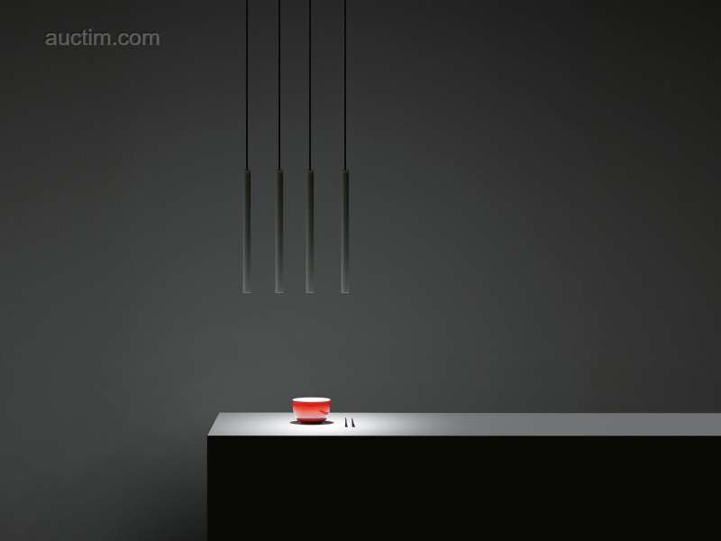 Solo Tube Slim design függeszték lámpa fekete 10 db