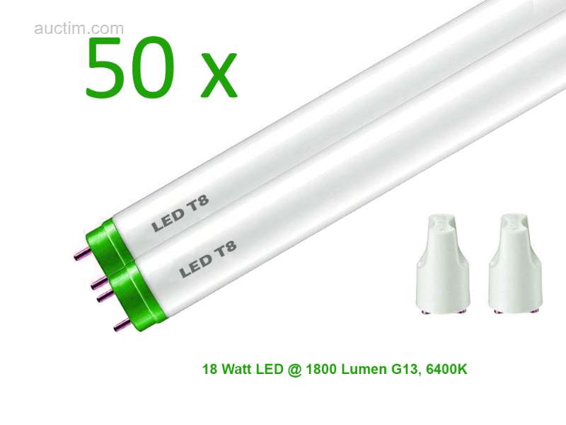 LED TL Tubes 6400K daylight color, 18 Watt...