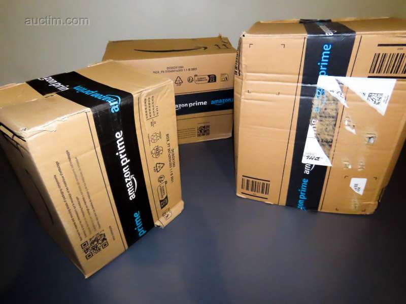 Muchos paquetes de Amazon