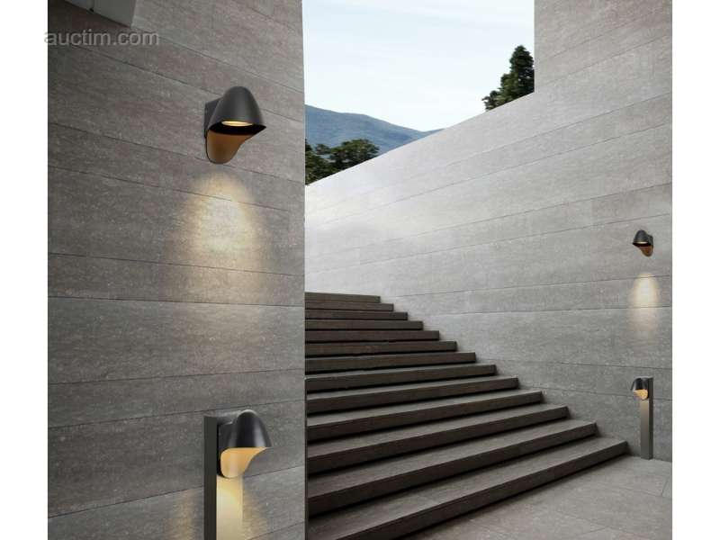 Macan wall lamp dimmable black 8 x